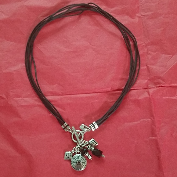 Brighton Jewelry - Brighton 16" Silver/Black Necklace